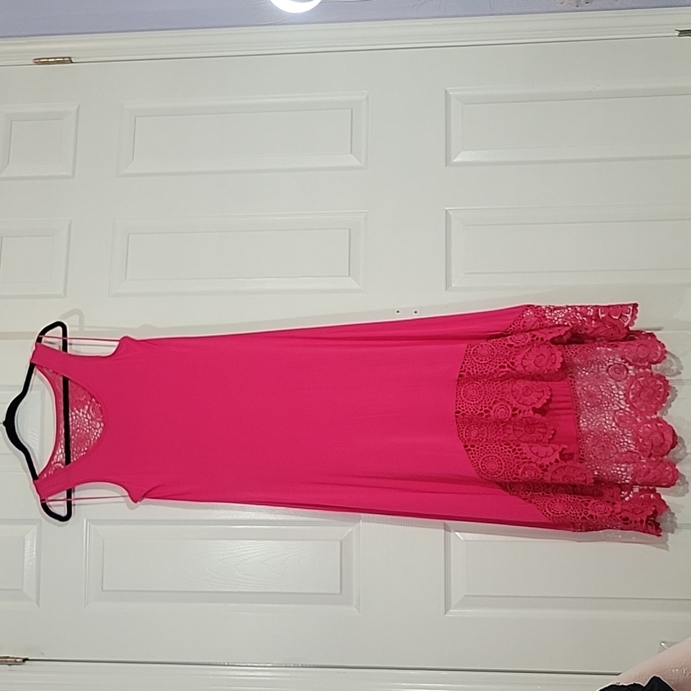 Forever 21 pink maxi dress.
